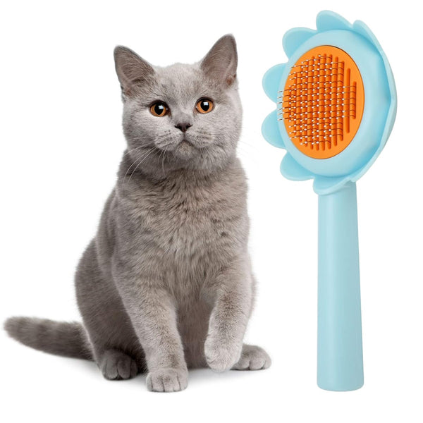 Self-Cleaning Pet Grooming Brush
