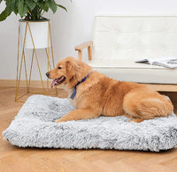 Plush Square Pet Bed - Wave Memory Foam Orthopedic Dog Sofa for Deep Sleep 4