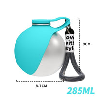 Dog Water Bottle with Removable Silicone Bowl 8