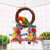 Vine Ring Vine Bal Braided Hose Toy Swing Parrot 9