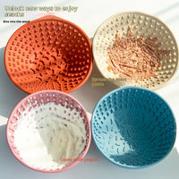 Dog Slow Feeder Bowl Silicone Lick Mat 1
