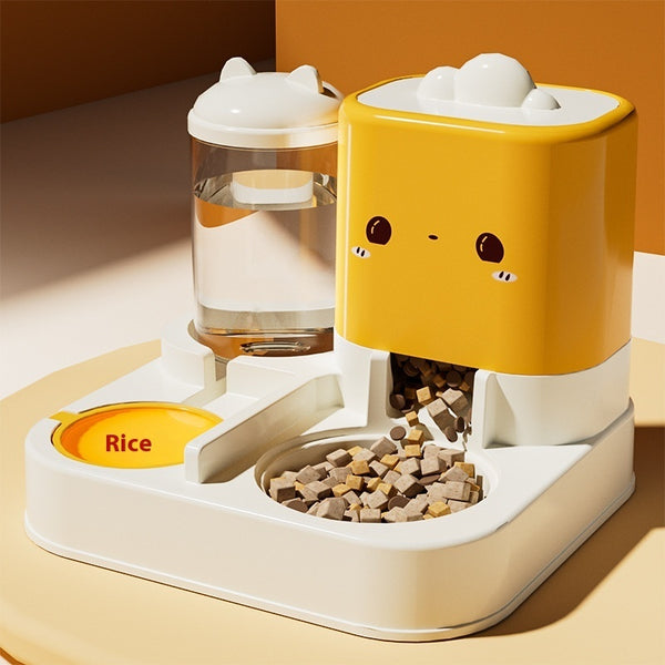 2-in-1 Automatic Cat Feeder & Water Fountain