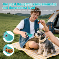 Dog Water Bottle with Removable Silicone Bowl 6