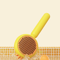 Pet Hair Cleaner Brush Cat Grooming Brush Long Or Short Hair Cats Dogs Pet Massage Brushes Self Cleaning Slicker Comb For Kitten Removes Tangles Loose Fur 5