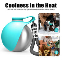 Dog Water Bottle with Removable Silicone Bowl 7