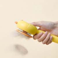 Pet Hair Cleaner Brush Cat Grooming Brush Long Or Short Hair Cats Dogs Pet Massage Brushes Self Cleaning Slicker Comb For Kitten Removes Tangles Loose Fur 4
