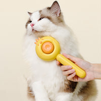 Pet Hair Cleaner Brush Cat Grooming Brush Long Or Short Hair Cats Dogs Pet Massage Brushes Self Cleaning Slicker Comb For Kitten Removes Tangles Loose Fur 2