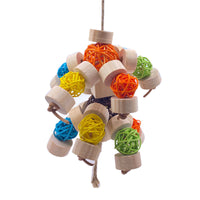 Wooden Bird Toy – Vine Ball Chew Toy 4