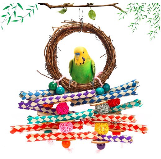 Vine Ring Vine Bal Braided Hose Toy Swing Parrot
