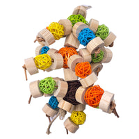Wooden Bird Toy – Vine Ball Chew Toy 3