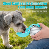 Dog Water Bottle with Removable Silicone Bowl 9