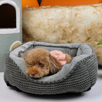 Plush Faux Fur Dog Crate Bed 6