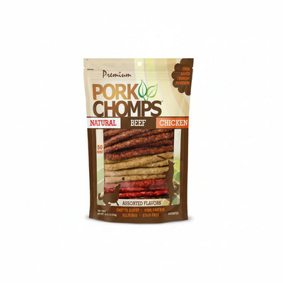 Pork Chomps Dog Chews, 5-inch Munchy Sticks