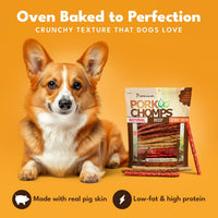 Pork Chomps Dog Chews, 5-inch Munchy Sticks 2