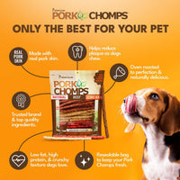 Pork Chomps Dog Chews, 5-inch Munchy Sticks 3