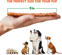 Pork Chomps Dog Chews, 5-inch Munchy Sticks 4