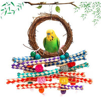 Vine Ring Vine Bal Braided Hose Toy Swing Parrot 4