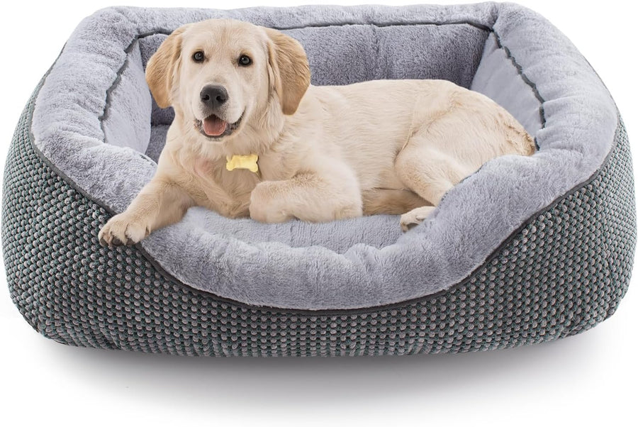Plush Faux Fur Dog Crate Bed
