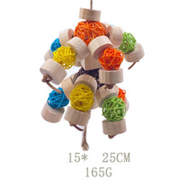 Wooden Bird Toy – Vine Ball Chew Toy 8