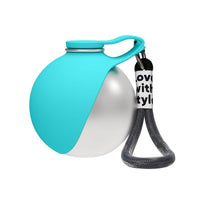 Dog Water Bottle with Removable Silicone Bowl 12