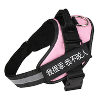 Personalized No-Pull Dog Harness - Reflective Breathable Adjustable 4